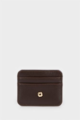 Kadın Kahve Kadın Suni Deri Kartlık