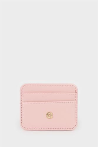 Kadın Pembe Kadın Suni Deri Kartlık