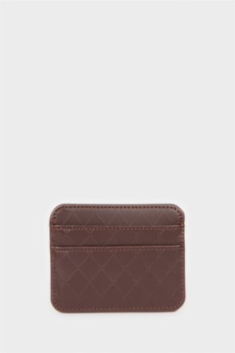 Kadın Kahve Kadın Suni Deri Kartlık