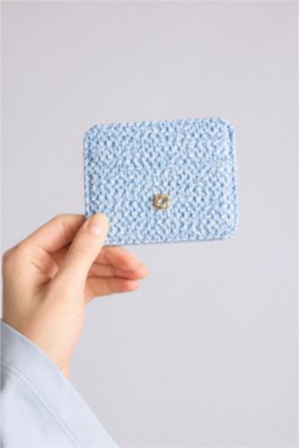 Women Blue Woman Business Card Wallet