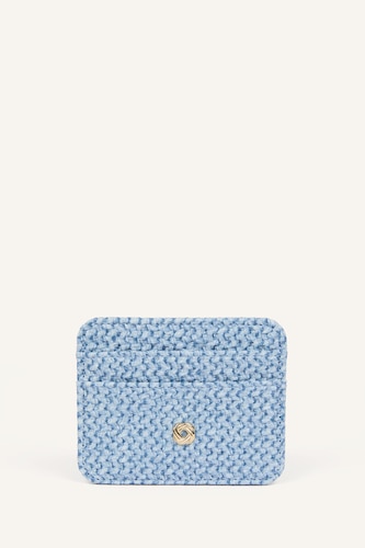 Women Blue Woman Business Card Wallet