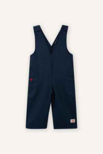 Kız Bebek Lacivert Tencel Tulum Kız Bebek