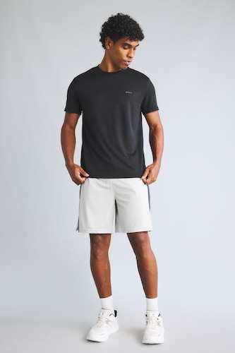 Men Light Grey Standard Fit Shorts