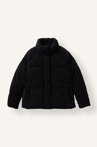 Regular Fit Waterproof Stand Collar Quilted Jacket