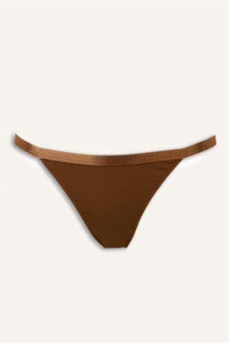 Kadın Camel Pamuklu Slip Külot