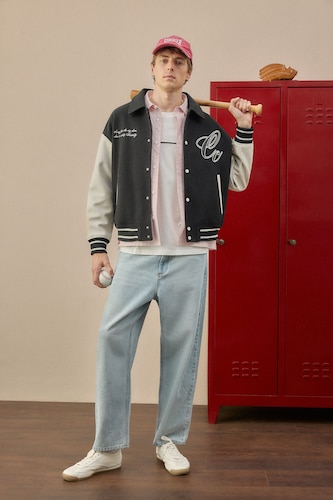 Erkek Açık Mavi Baggy Fit Jean Pantolon