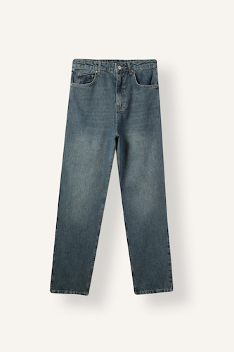 Men Blue Grey Baggy Fit Trousers