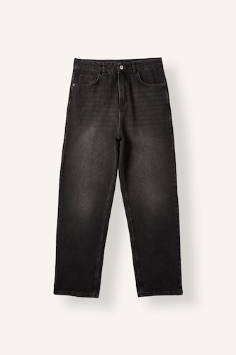 Men Black Baggy Fit Trousers