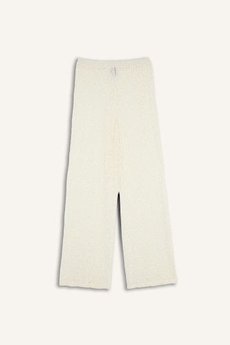 Regular Fit Elastic Waist Tulle Beach Trousers