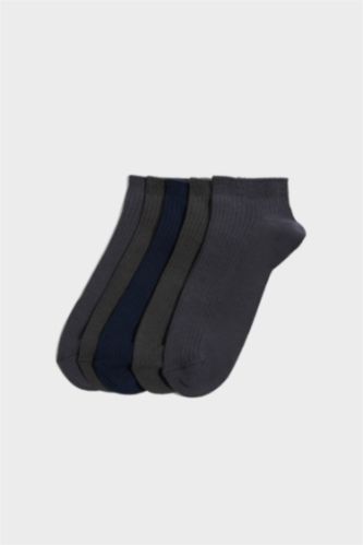 Erkek Lacivert Pamuklu 5'Li Patik Çorap