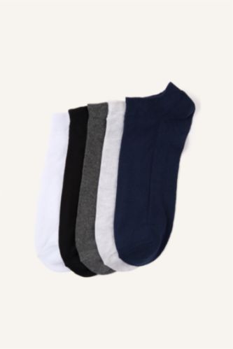 Erkek Karma Erkek 5'li Pamuklu Patik Çorap