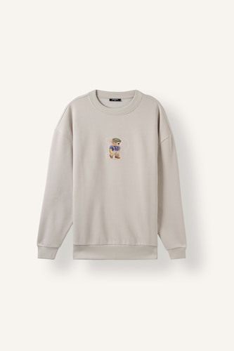 Sweatshirt avec imprimé Coupe boxy