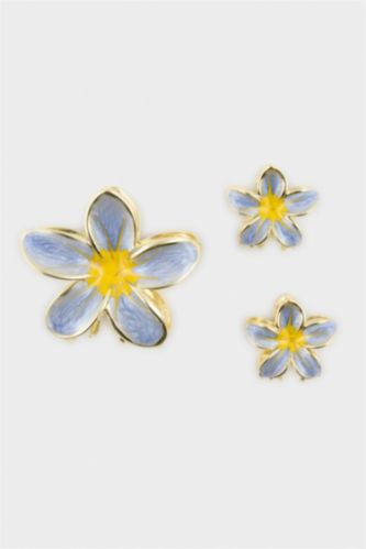 Kadın Mavi Kadın 3'lü Saç Aksesuarı