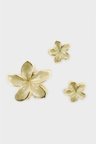 Kadın Açık Sarı Kadın 3'lü Saç Aksesuarı