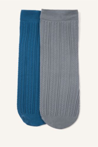 Kadın Gri Kadın 2'li Uzun Çorap