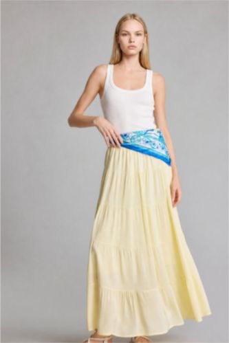 Women Light Yellow Maxi