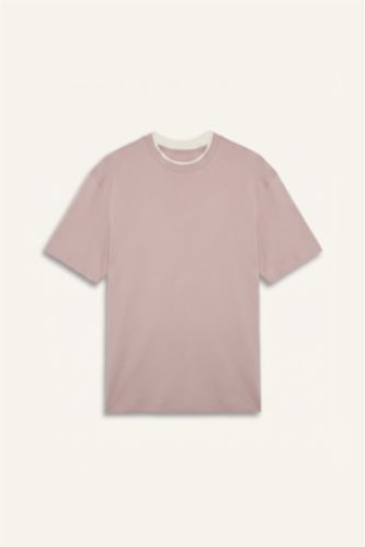 Men Rose 100% Cotton Regular Fit Crew Neck T-Shirt