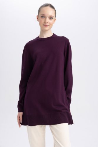 Regular Fit Crew Neck Tunic