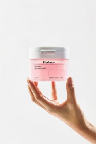 Kadın Pembe Biodance Collagen Gel Toner Geniş Gözenek Karşıtı Kolajen Sulu Jel Tonik Ped 60lı