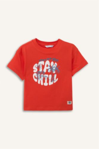 BABY BOY Orange Oversize Fit Short Sleeve T-Shirt