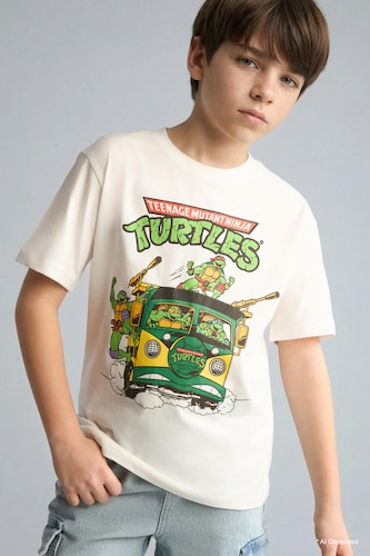 Boy New Regular Fit Ninja Turtles Retro Classic Series Licensed Short Sleeve T-Shirt