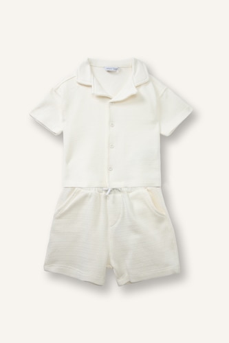 EnsembleChemise et Short jacquard pour bébé garçon