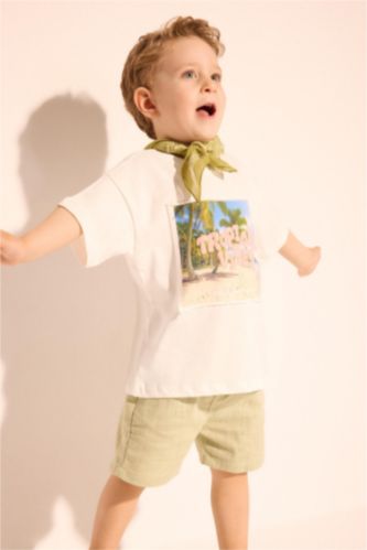 Baby Boy Mint Baby Boy Poplin Shorts