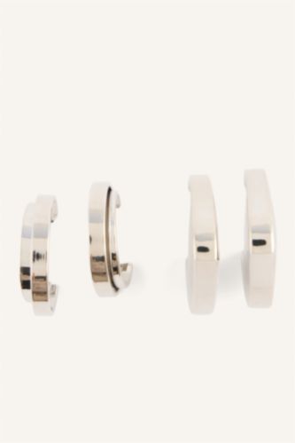 Kadın Gümüş Kadın 2'li Küpe