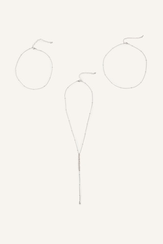 Women Gümüş 3 piece Necklace