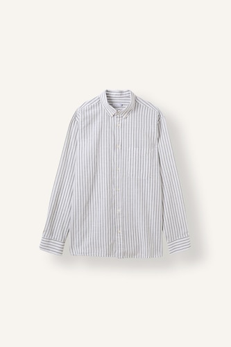 Regular Fit 100% Cotton Striped Long Sleeve Shirt