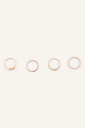 Women Altın 4 piece Ring