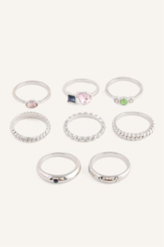 Kadın Gümüş Kadın 8'li Yüzük