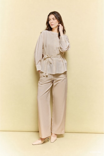 Regular Fit Striped Striped Long Sleeve Tunic