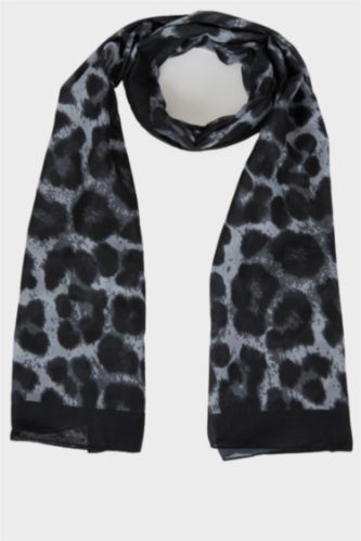 Kadın Siyah Kadın Desenli Şal