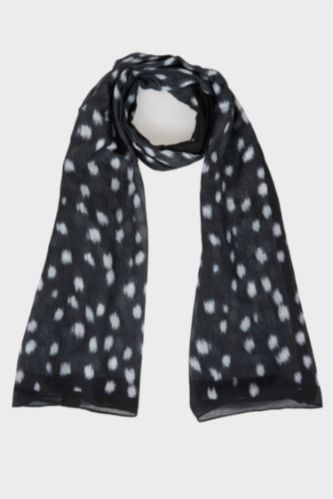 Kadın Siyah Kadın Desenli Şal