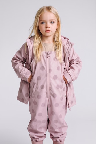 Малыши девочки Розовый Дождевик-комбинезон