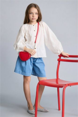 Kız Çocuk - Genç Kız Mavi Jean Pantolon Kız Çocuk