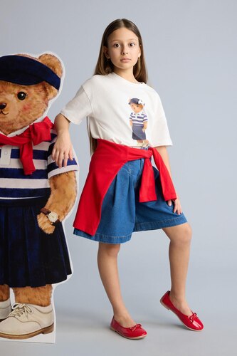 Girls & Teens Dark Blue Girl 100% Cotton Shorts