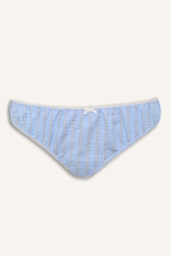 Kadın Açık Mavi Poplin Brazilian Külot