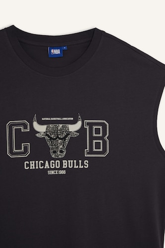 %100 Pamuk NBA Chıcago Bulls Oversıze Atlet