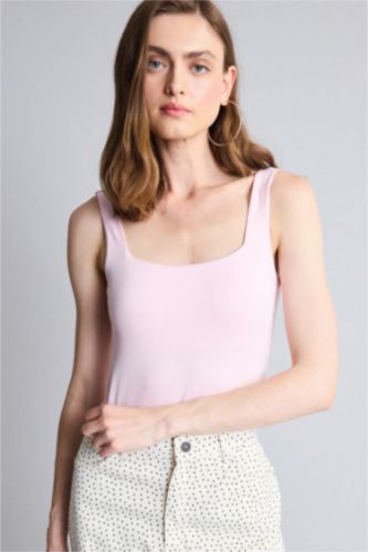 Women Light Pink Bodysuit