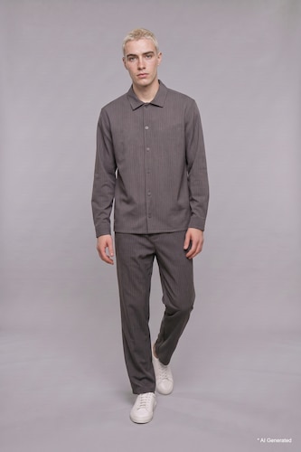 MAN Anthracite Baggy Fit Trousers