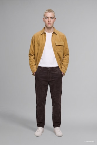 Erkek Kahve Baggy Fit Pantolon