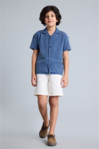 Erkek Çocuk - Genç Erkek Ekru Şort Erkek Çocuk