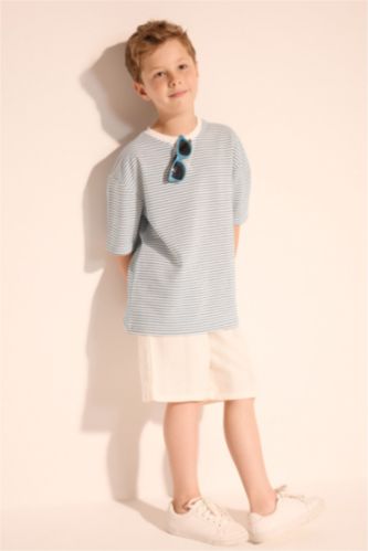 BOYS & TEENS Ecru Boy Regular Fit Shorts