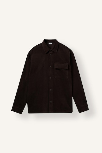 Boxy Fit Cotton Long Sleeve Shirt