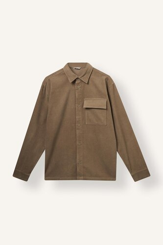 Boxy Fit Cotton Long Sleeve Shirt