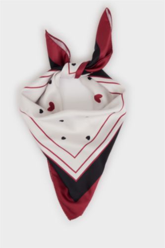 Girls & Teens Red Girl Printed Foulard