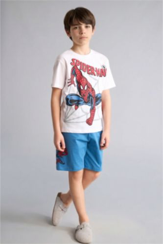 Boys & Teens White 2 piece Regular Fit Licensed by Marvel Knitted Pyjamas