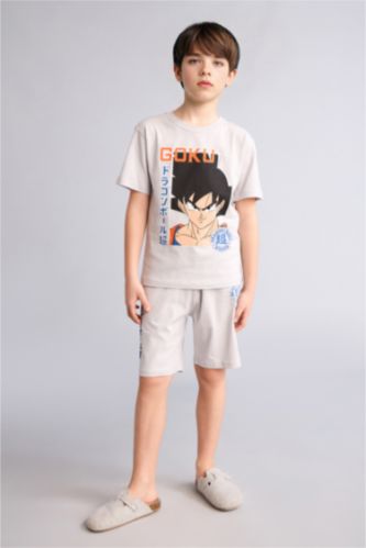 Erkek Çocuk - Genç Erkek Açık Gri Dragon Ball 2'Li Takım Erkek Çocuk